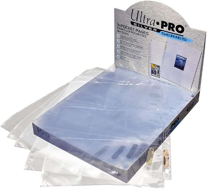 Ultra PRO - 11-Hole Punch 9-Pocket Pages Silver Series, 100 Pages to Store - Image 6