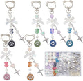 SUNNYCLUE 1 Box DIY 6 Sets Bear Bag Charms Keychain Making Kits Colorful Little by SUNNYCLUE
