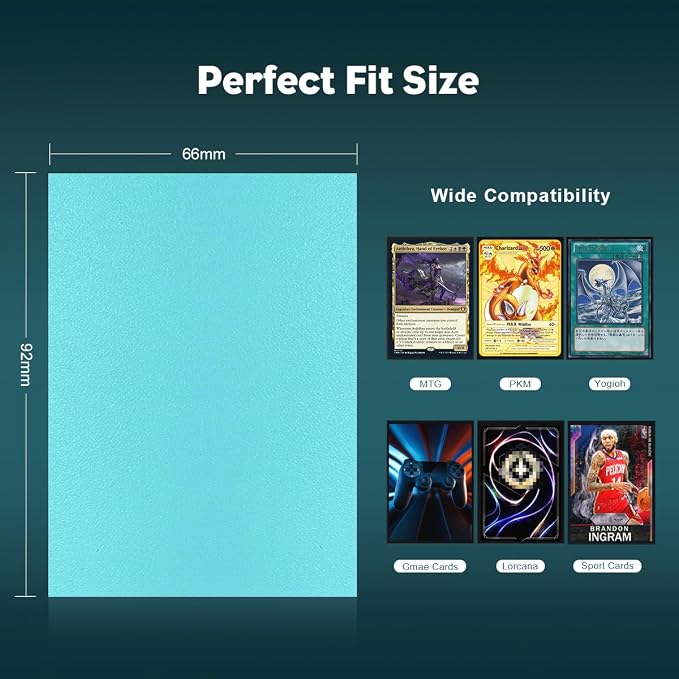 Glacier Blue Dual Matte Card Sleeves, Katomula Card Sleeves - Image 4