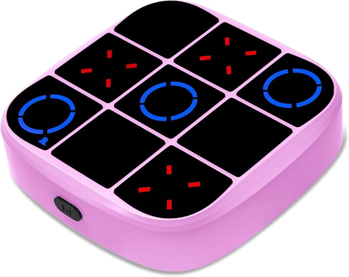 Tic-Tac-Toe Bolt Game, 4-in-1 Handheld Puzzle Games Console, Electronic by KOQQQ-TicTacToeBoltGame