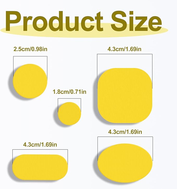 45PCS Nylon Repair Patch Self-Adhesive Pre-Cut Fabric Patch Down Jacket Repair Patches for Puffer Jackets Tenacious Tape Polyester Waterproof Lightweight Tent Repair Patch for Clothes Bag(Yellow)