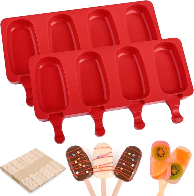 WMKGG Popsicle Silicone Molds Set, Ice Pop, Cakesicles by Focusonthekitchensupplies
