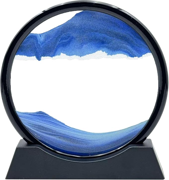 Moving Sand Art Liquid Motion, 3D Deep Sea Sandscape Color Quicksand Decor by MovingSandArt