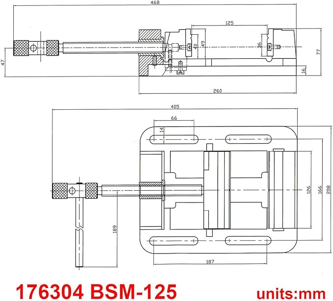 KAKA INDUSTRIAL Drill Press Clamping Vice,Precise Drilling Press Vise (BSM-125)