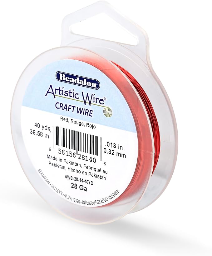 Artistic Wire, 28 Gauge Tarnish Resistant Colored Copper Craft Wire, 40 yd by Unknown