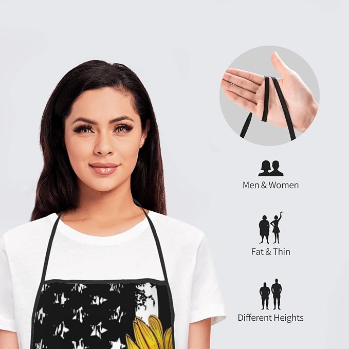 Apron Cooking Chef Work Shop Women Men Baking Decorations Painting Bbq Grilling - Image 8