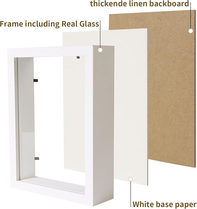 4x6 Small Shadow Box Frame Display Case - Image 3