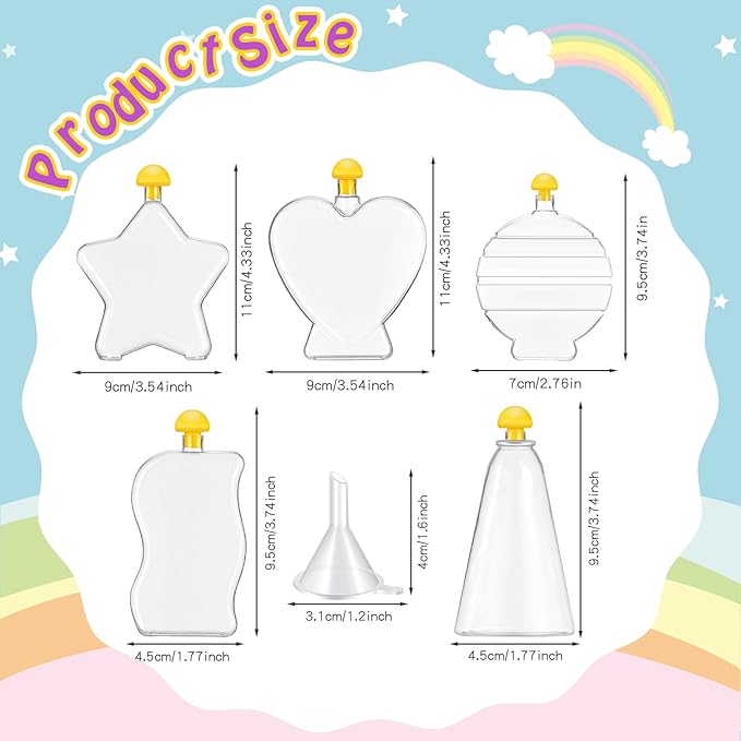 Liliful Sand Art Bottles for Kids, Sand Art Plastic Crafts Kit Bulk Arts Crafts - Image 2
