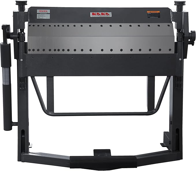 KAKA INDUSTRIAL Pan and Box Brake, 40-inch Sheet Metal Brake Machine with Fingers, 14-Gauge Mild Steel Capacity Box and Pan Brake with Foot Clamp, 0-135° Folding Angle PBB-4014A