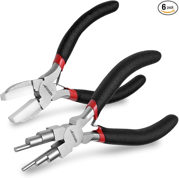 WISEUP Jewelry Pliers Set - 6 in 1 Bail Making Plier by WISEUP