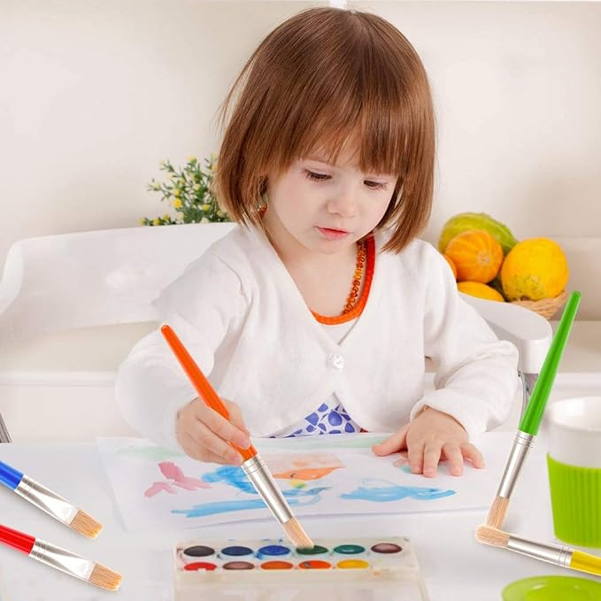 Anezus 30 Kids Paint Brushes Set - Image 8