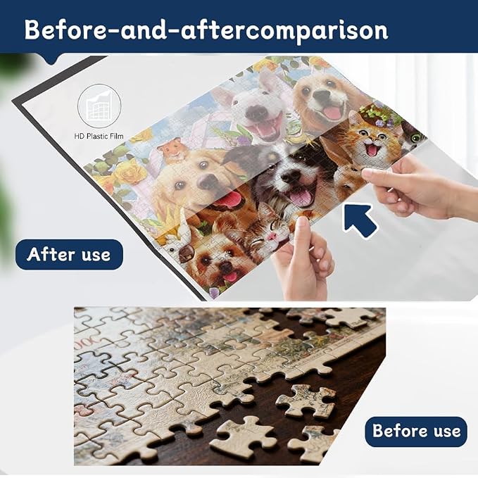 YMNLWZ Puzzle Storage 1000 Pieces Large-Capacity Storage Puzzle, 20 Transparent - Image 4