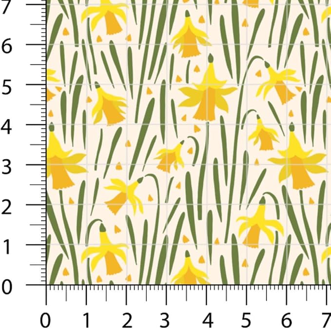 Patchwork Fabric Panel 100x155 cm, 100% Cotton Satin, 6 Coordinated Floral & - Image 6