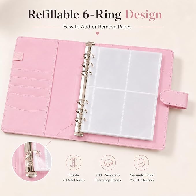 A5 Kpop Photocard Binder, 6-Ring Collector’s Album - Image 7