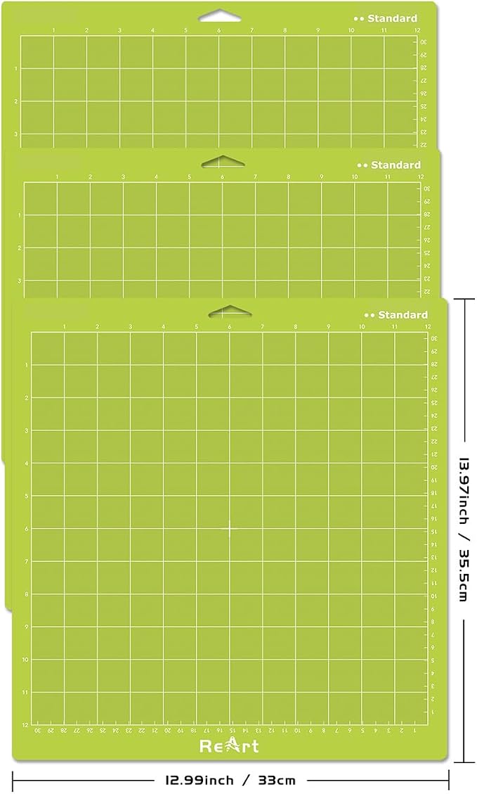 ReArt Standard grip Cutting Mat 12x12 inch 3 Pack - Image 2