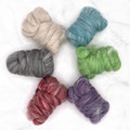 Revolution Fibers Cascade Range Wool Roving Variety Pack | 6 Super Soft by RevolutionFibers