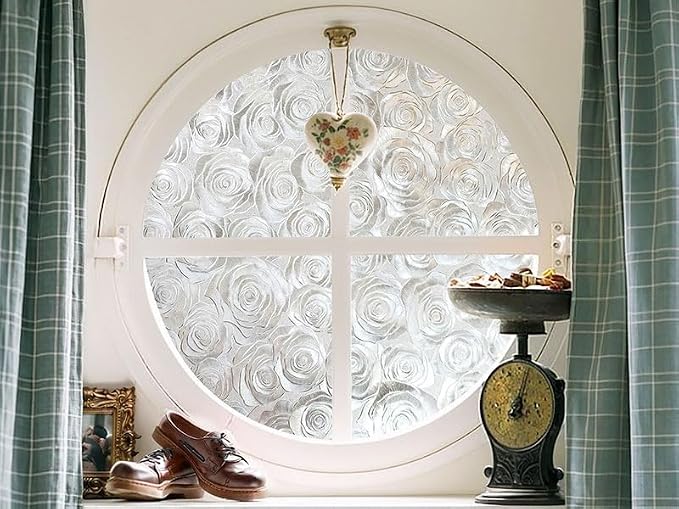 ADD.HERES Window Privacy Film, Frosted Glass Decorative Static Cling, Removable - Image 2