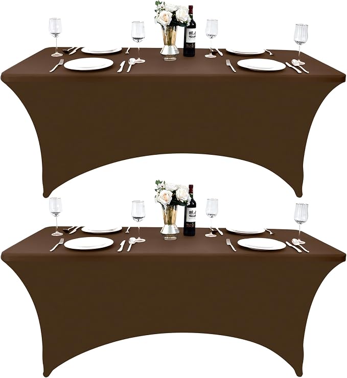 2-Pack 6ft Spandex Table Covers by Unknown