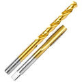 M6x1.0 Tap and 5.0mm Drill Bit Kit, M2 HSS Metric Drill and Tap Set, Combination of Drill and Tap Kit for Metal