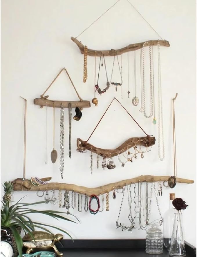 Qenk 2Pcs 15 Inch Natural Driftwood Decorative Branches Farmhouse Home Wall - Image 3