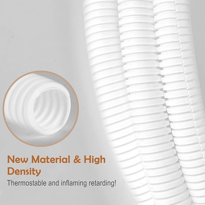 ZhiYo 20FT 3/8” Wire Loom Split Tubing Auto Wire Conduit Flexible Cover | High - Image 4