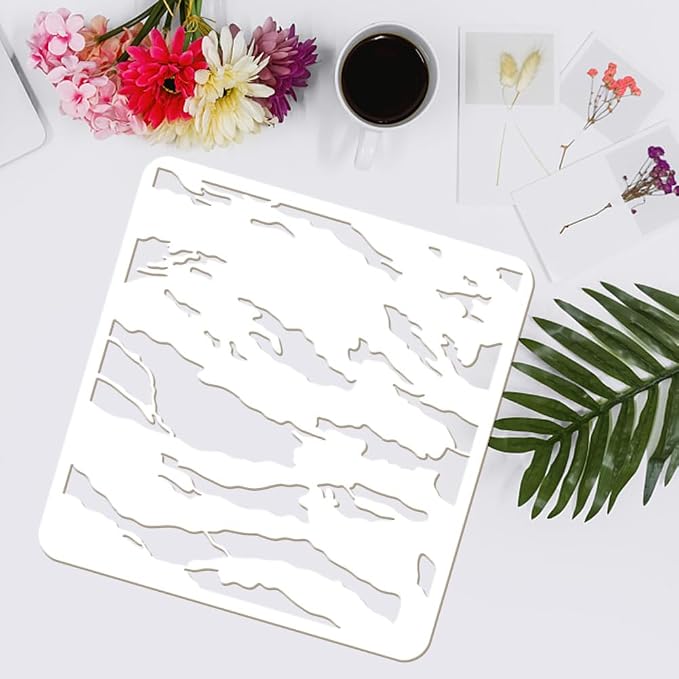 FINGERINSPIRE 3 Pcs Layered Tiger Stripe Camouflage Stencil 11.8x11.8 inch - Image 3