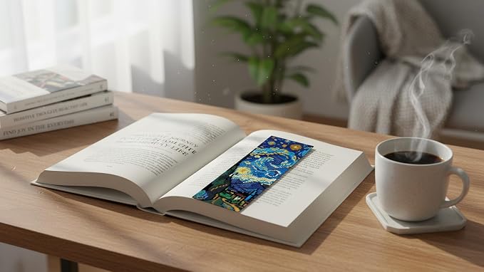 DYAIANGMU Vincent Van Gogh 6 Pcs Cross Stitch Bookmark Kit - Image 3