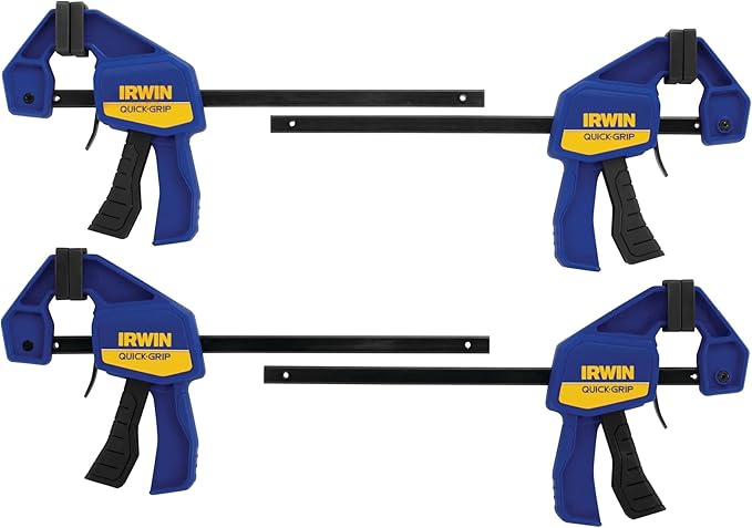 IRWIN Bar Clamp, 8 Pack | QUICK-GRIP | One-Handed | Mini - Image 3