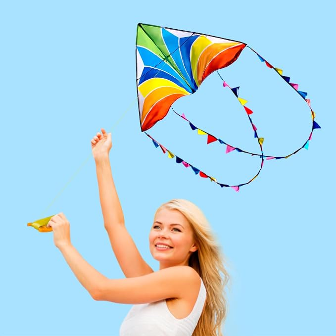 Delta Kite Set for Kids and Adults, Extremely Easy to Launch for Beginners - Image 6