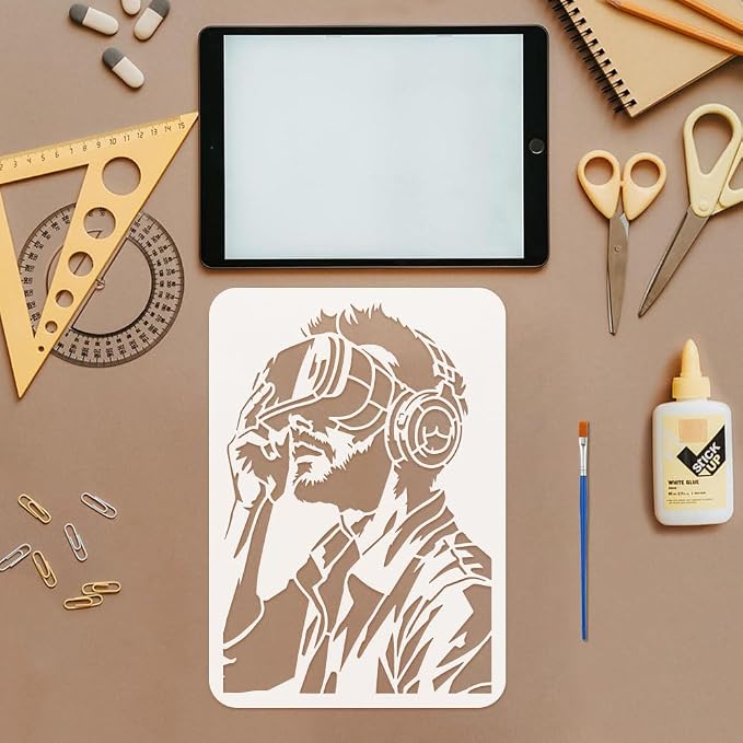 FINGERINSPIRE 4PCS Virtual Reality Pattern Stencils - Image 3