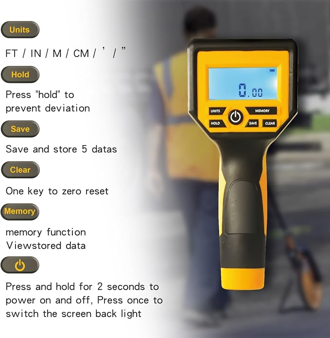 Zozen Measuring Wheel Digital Display, Telescopic Handle, High Precision | - Image 5