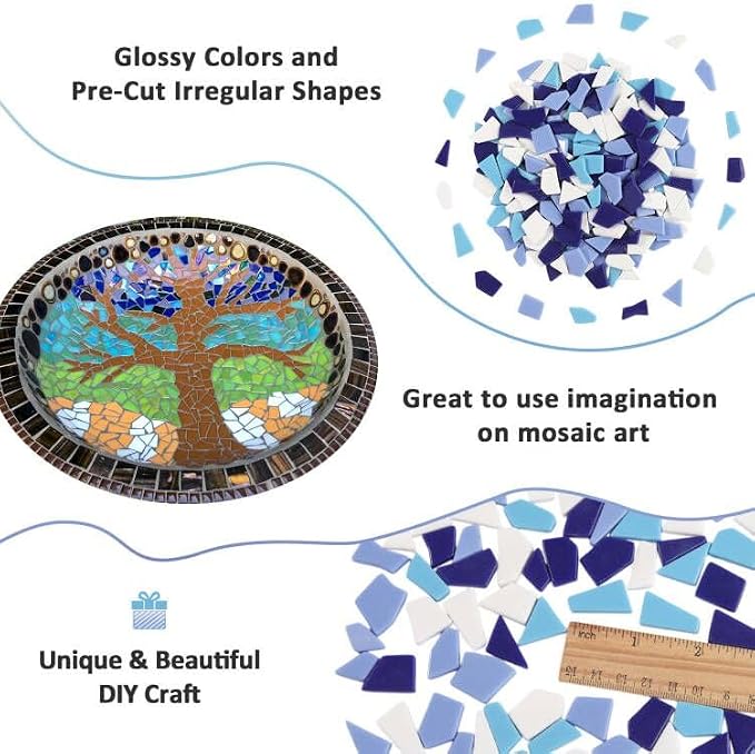Youway Style Blue Glass Mosaic Tiles - Image 8