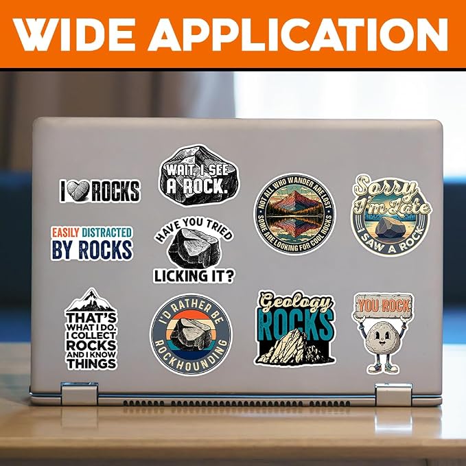 MAIANEY Geology Sticker Pack for Rock Collectors – Funny Rockhound Vinyl Decals - Image 2