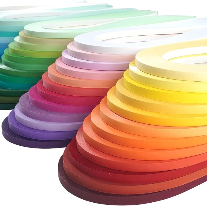 JUYA Single Color Paper Quilling Strips Set 60 Colors 39cm Length One Color 100 - Image 2