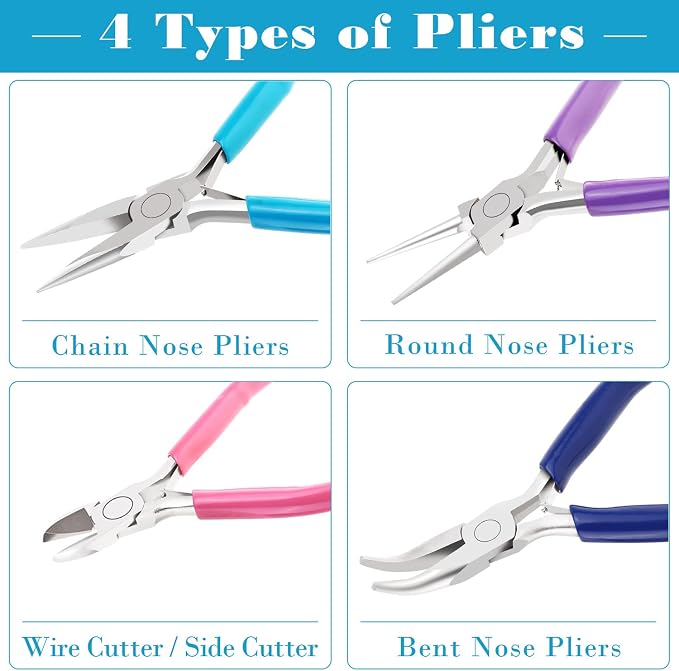 shynek 4pcs Jewelry Pliers Tools Kit - Image 3