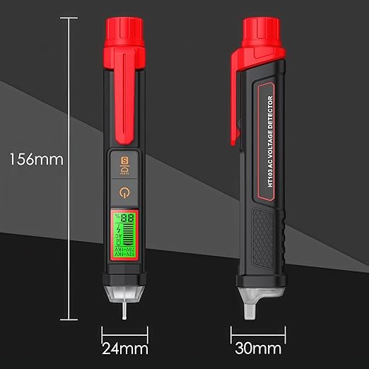 Voltage Tester, Non-Contact Voltage Tester, Dual Range AC 12V/70V-1000V, Signal Percentage, Live/Null Wire Tester, Electrical Tester with LCD Display, Buzzer Alarm, Wire Breakpoint Finder