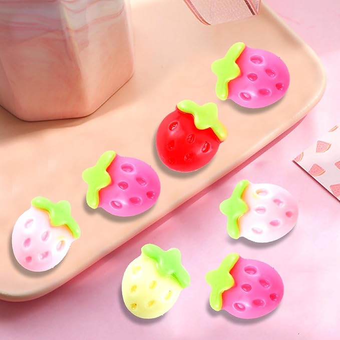 100 Pieces Colorful Tiny Strawberry - Image 4
