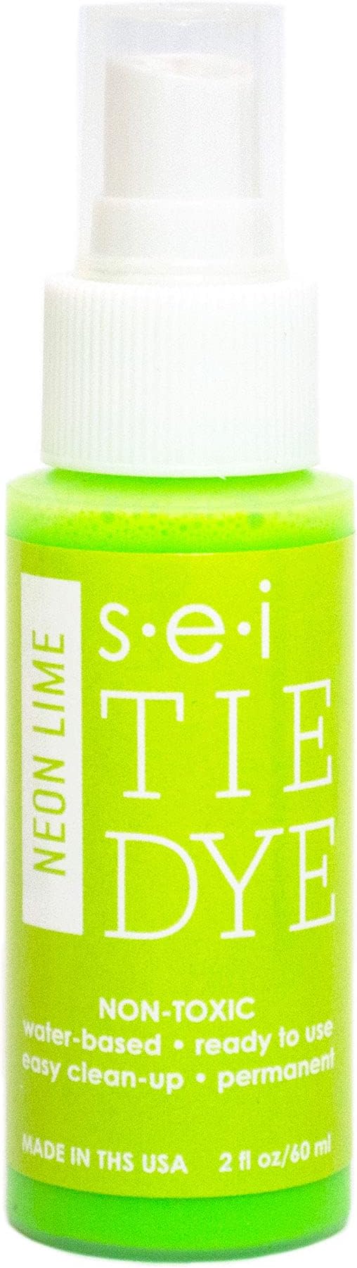 S.E.I. Neon Lime Tie Dye Spray Bottle: 2oz. Non Toxic Fabric Dye Spray by SEI