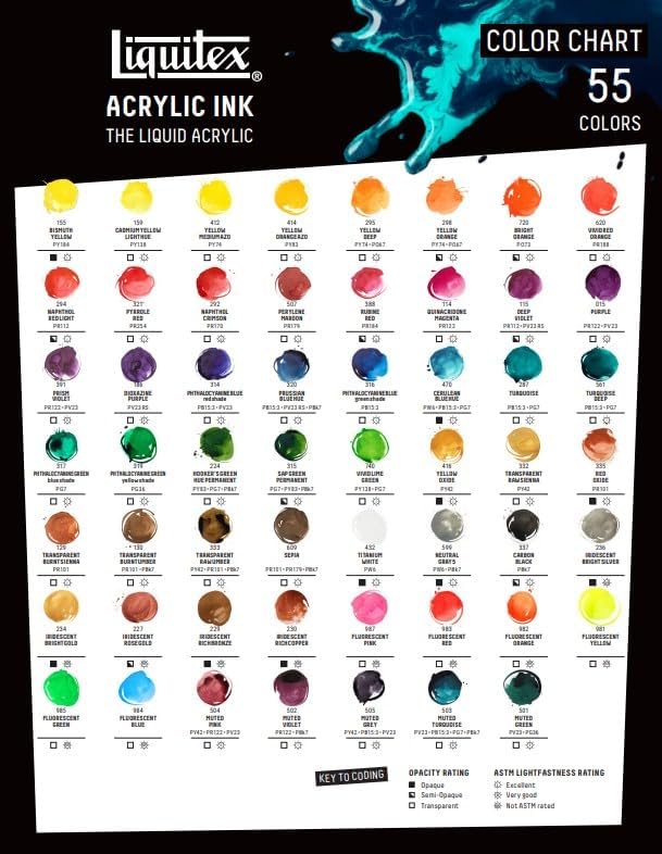 Liquitex Professional Acrylic Inks Yellow Oxide 416 30 ml - Image 6