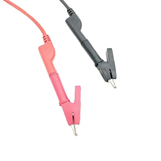 Makeronics 5pcs Banana to Banana Plug Test Lead Set for Multimeter | 4mm Stackable Banana Plug | 39.37inch / 1m length Flexible Electrical Test Wires 1000V/15A | 5 Colors (Black/Red/Green/Blue/Yellow)