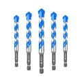 Carbide Drill Bit Set - Dry Drill Bit Set for Masonry, Concrete, Bricks, Wood, Plastic etc(12MM*5Quick-fit Shank)