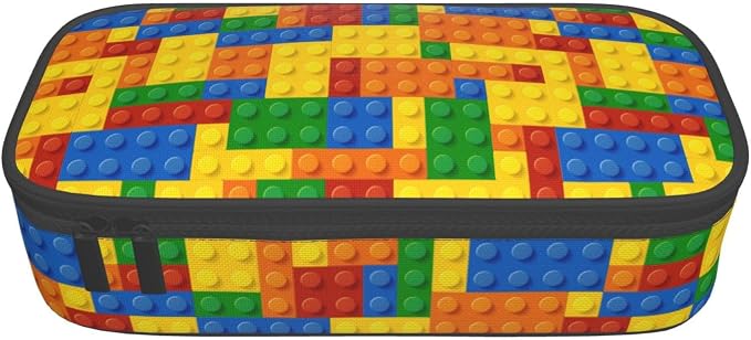 Fun Blocks Colorful Pencil Case Organizer Big Capacity Pencil Pouch Stationery - Image 9