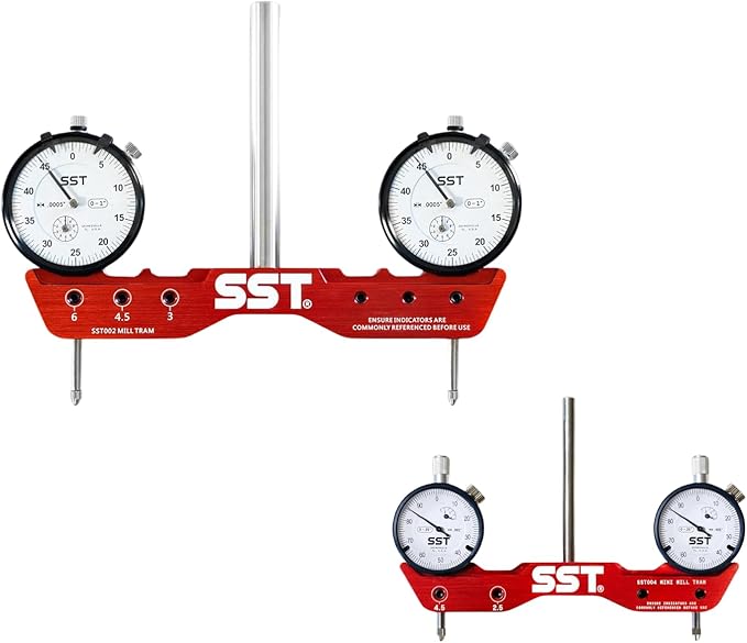 SST – Mill & Lathe Tramming System Bundle – Regular + Mini - Tram, Align & Square for Machine Calibration - Precise & Powerful - Designed in the USA