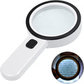AIXPI Magnifying Glass with Light, Double-Layer Glass Lens Handheld Large by AIXPI