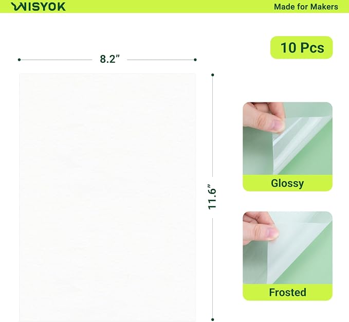 WISYOK 10pcs Shrinky Film, Shrink Paper Sheets - Image 2