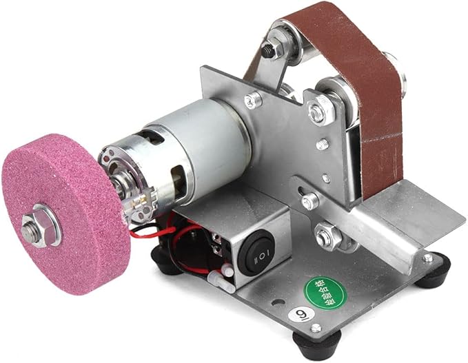 SI FANG Bench Grinding Wheel for Mini Electric Belt Sander Cutter Edges Sharpener, Grinding Stone Polishing Wheel for Drill Bit/Metal Alloys/Knife Making and Handicrafts (1PC)