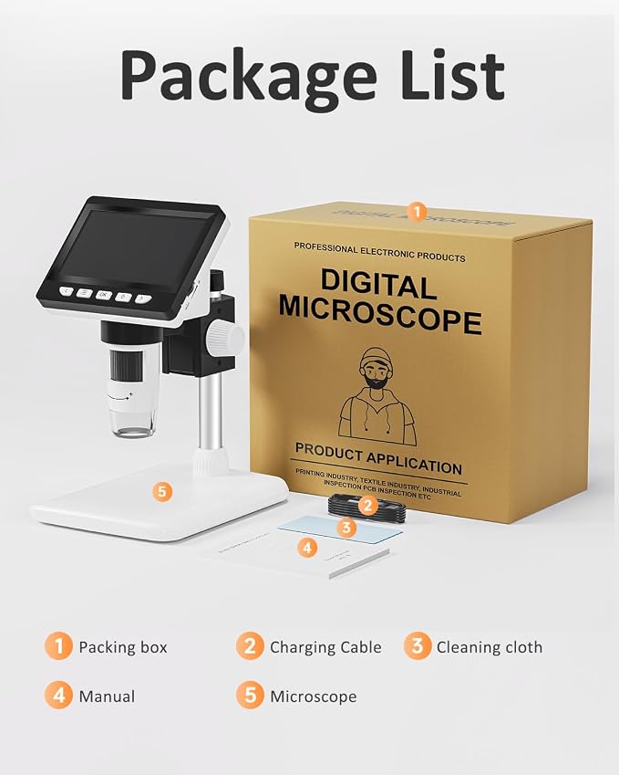 Digital Coin Microscope 1000X, 4.3" LCD Coin Magnifier - Image 9