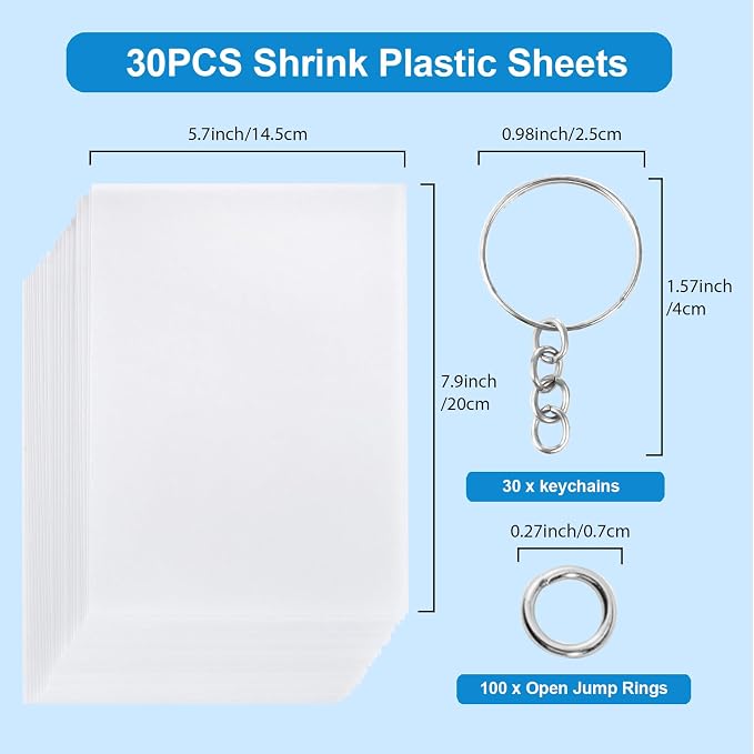 Auihiay 30PCS Shrink Plastic Sheets - Image 5