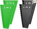 4Pack Magnetic Wrench Organizer wrench rack Tool Trays, Premium Quality Wrench Holder SAE(1/4" - 1/16") and Metric(6mm-24mm)