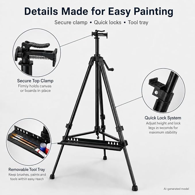 RRFTOK 21-61 Inch Adjustable Art Easel Stand - Image 4